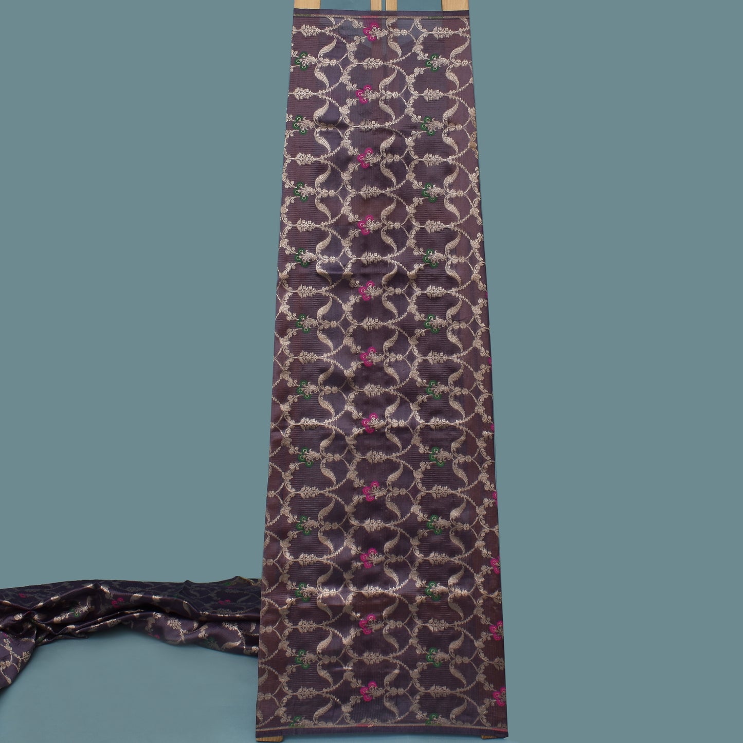 Purple Color Brocade Fabric