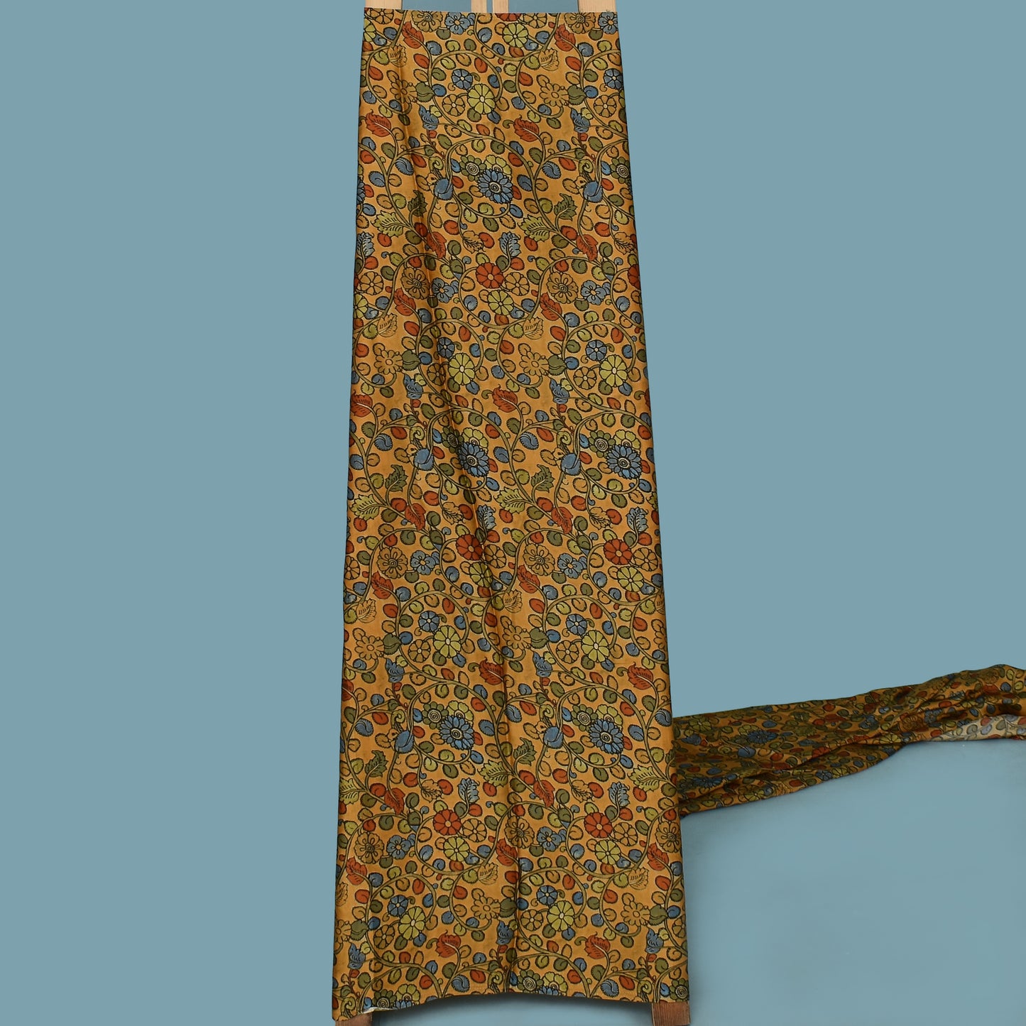 Multi Color Satin Silk Hydra Print Fabric