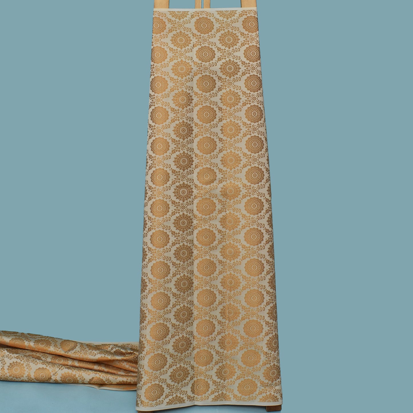 Cream Color Brocade Fabric