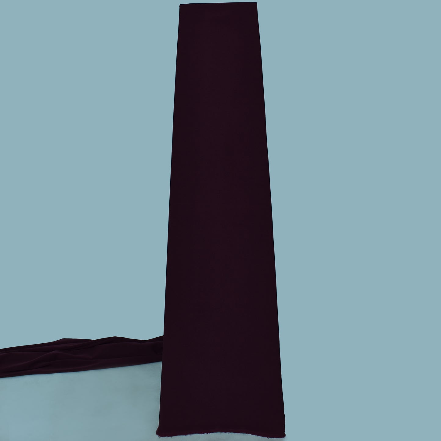 Rasin Purple Solid Color Banana Crepe Fabric