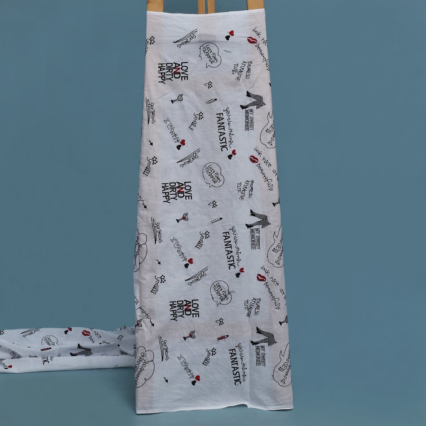 White Color Cotton Embroidery Fabric