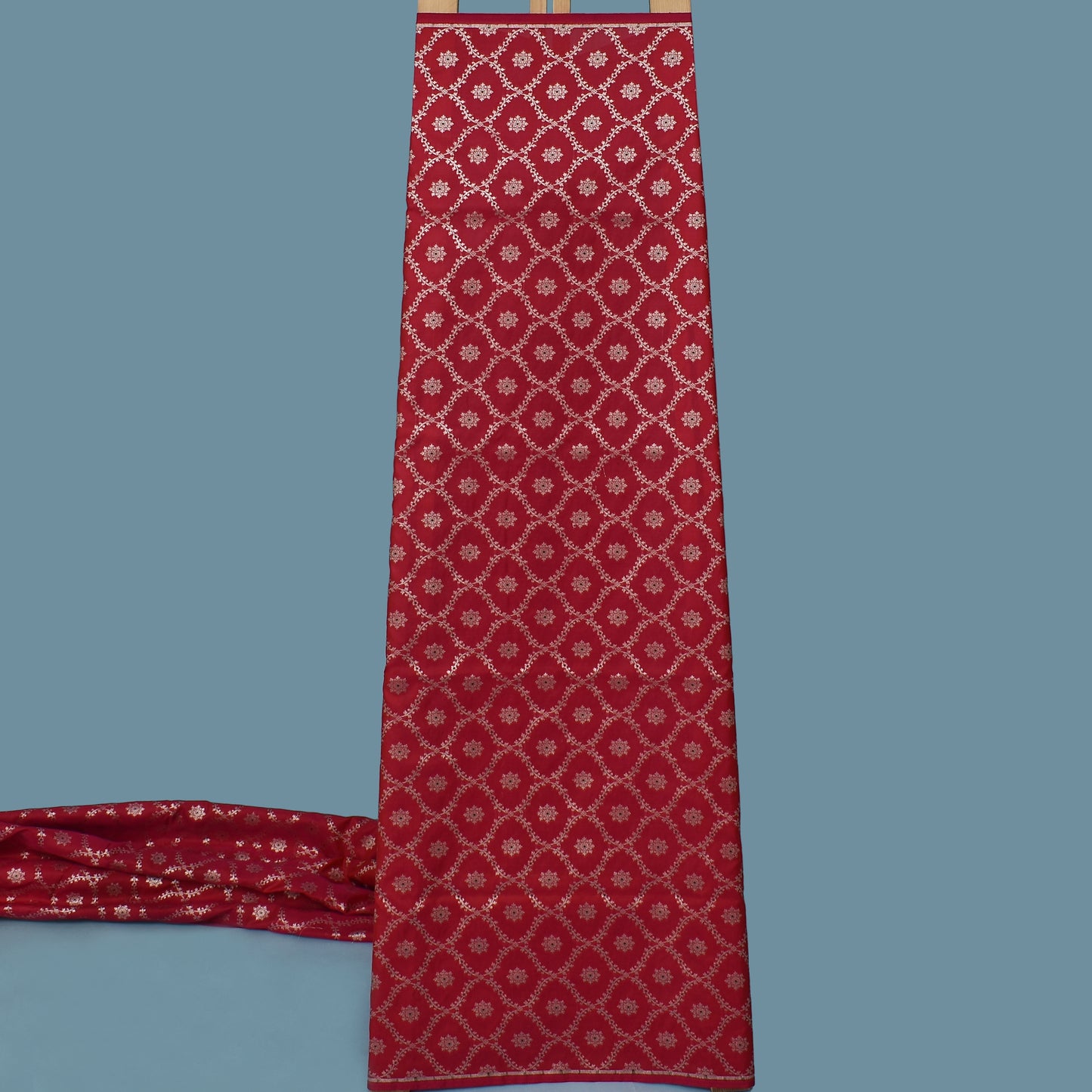 Rani Color Katan Meena Brocade Fabric