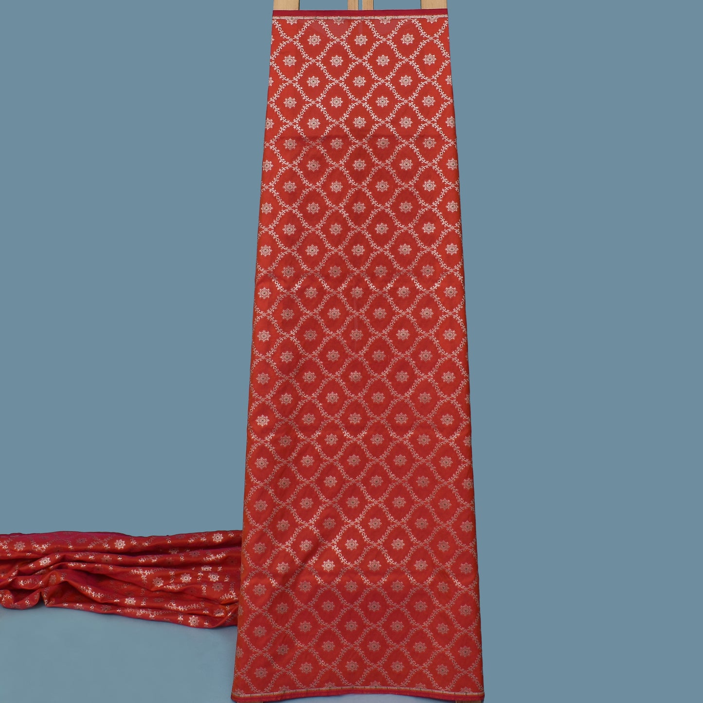 Rani Color Katan Meena Brocade Fabric