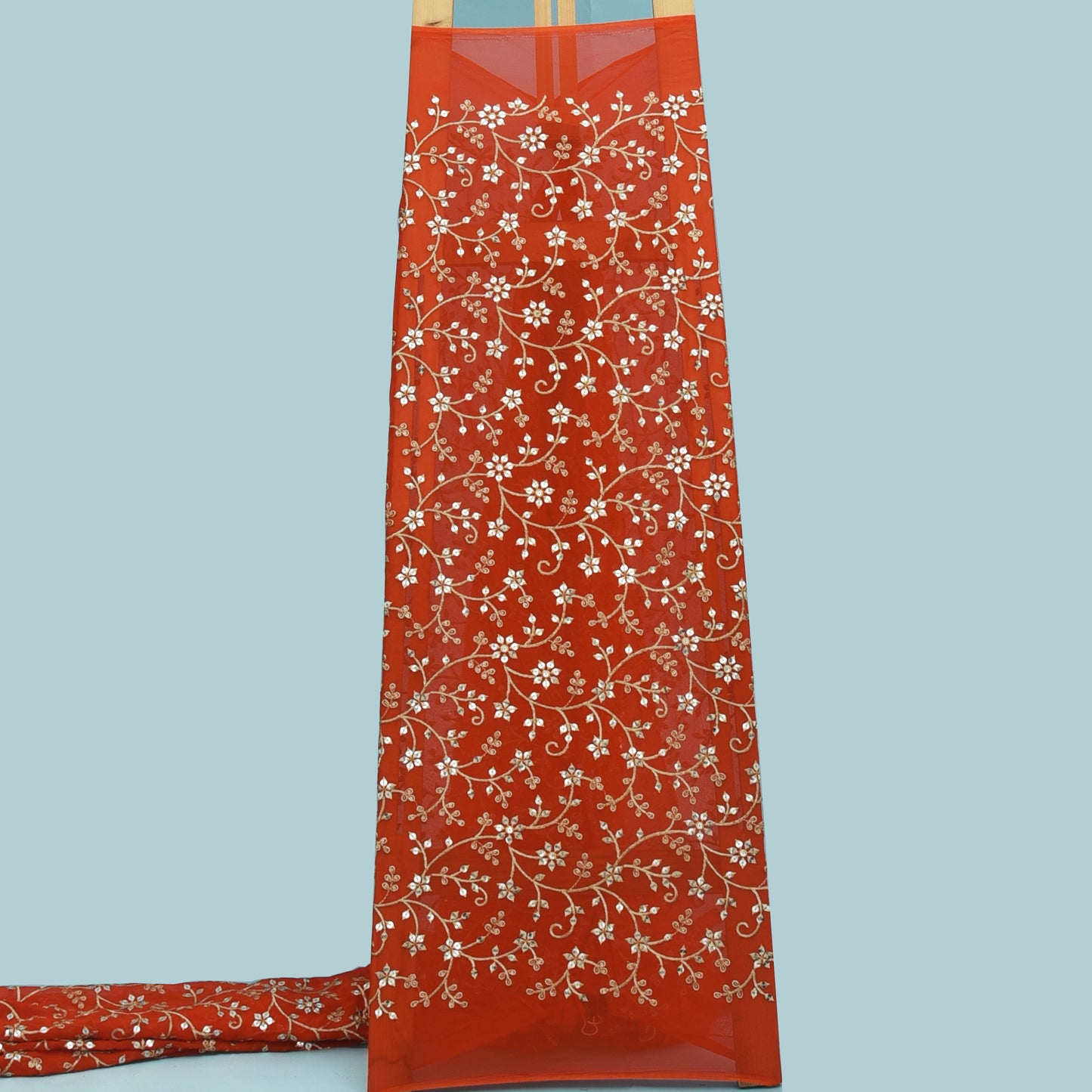 Georgette Sequins Embroidery Fabric