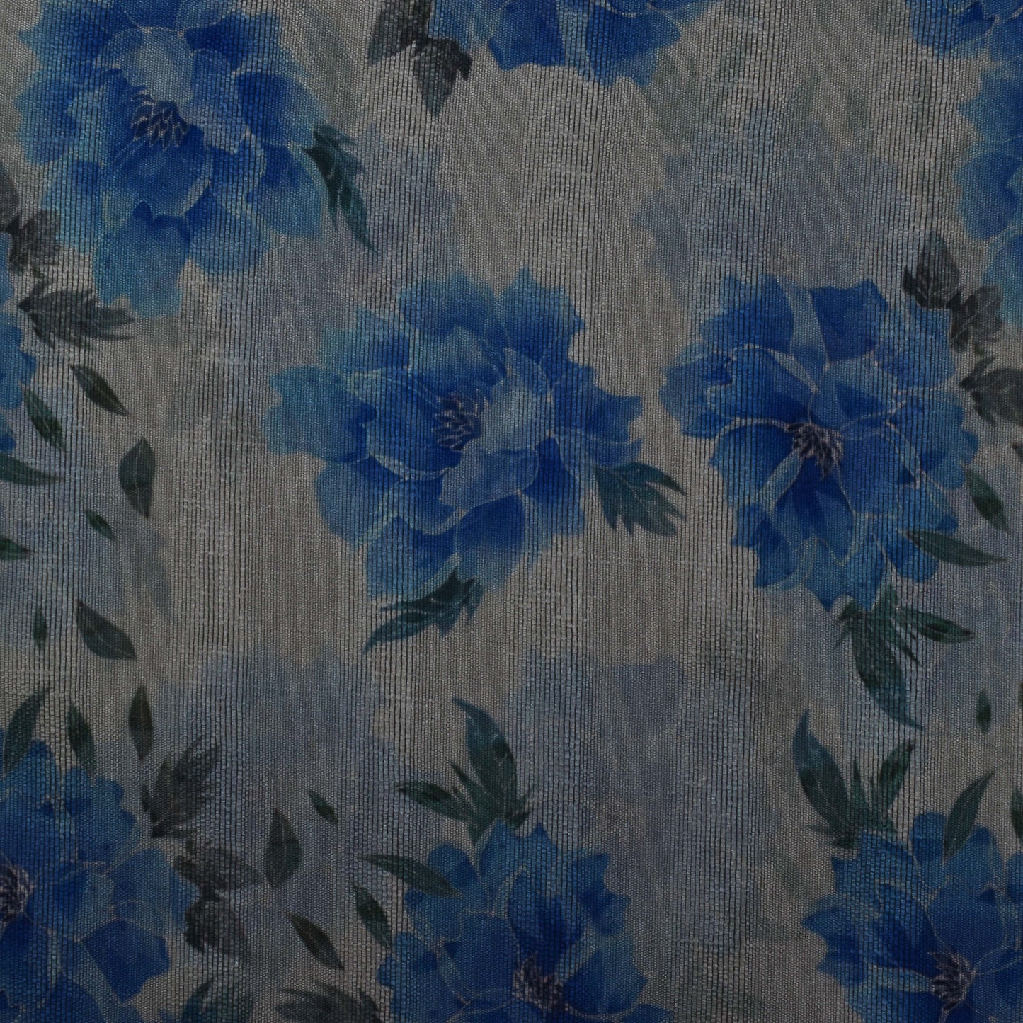 Multicolor Dupion Silk Print Fabric