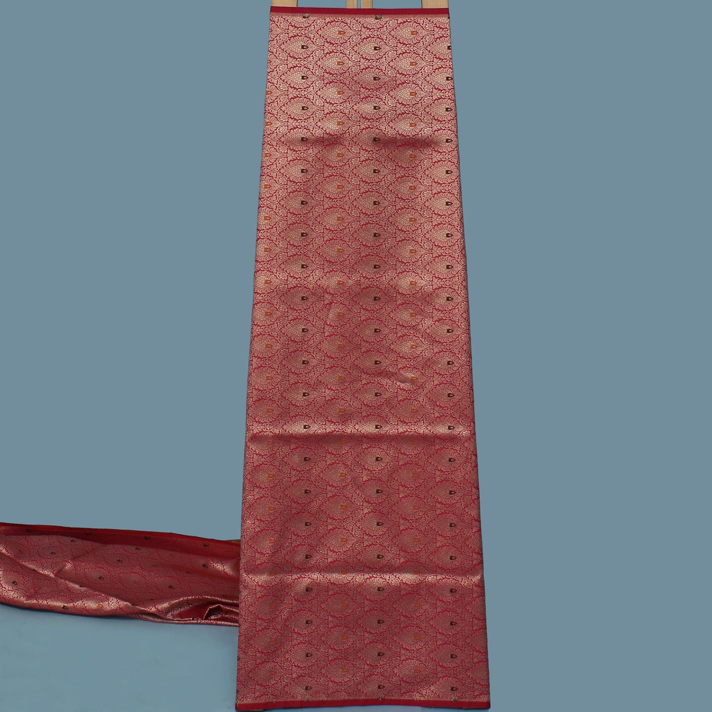 Rani Color Katan Meena Brocade Fabric
