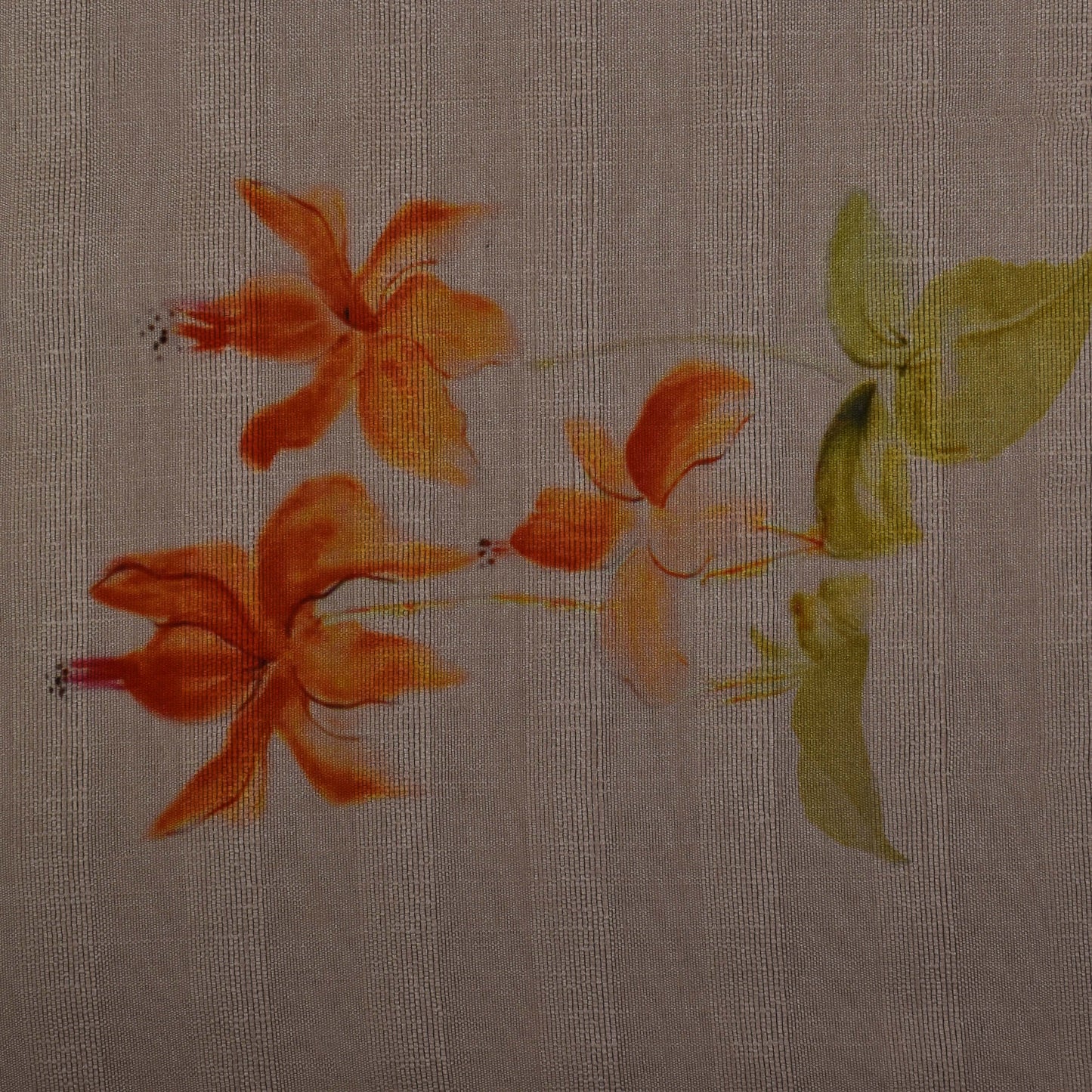 Multicolor Dupion Silk Print Fabric