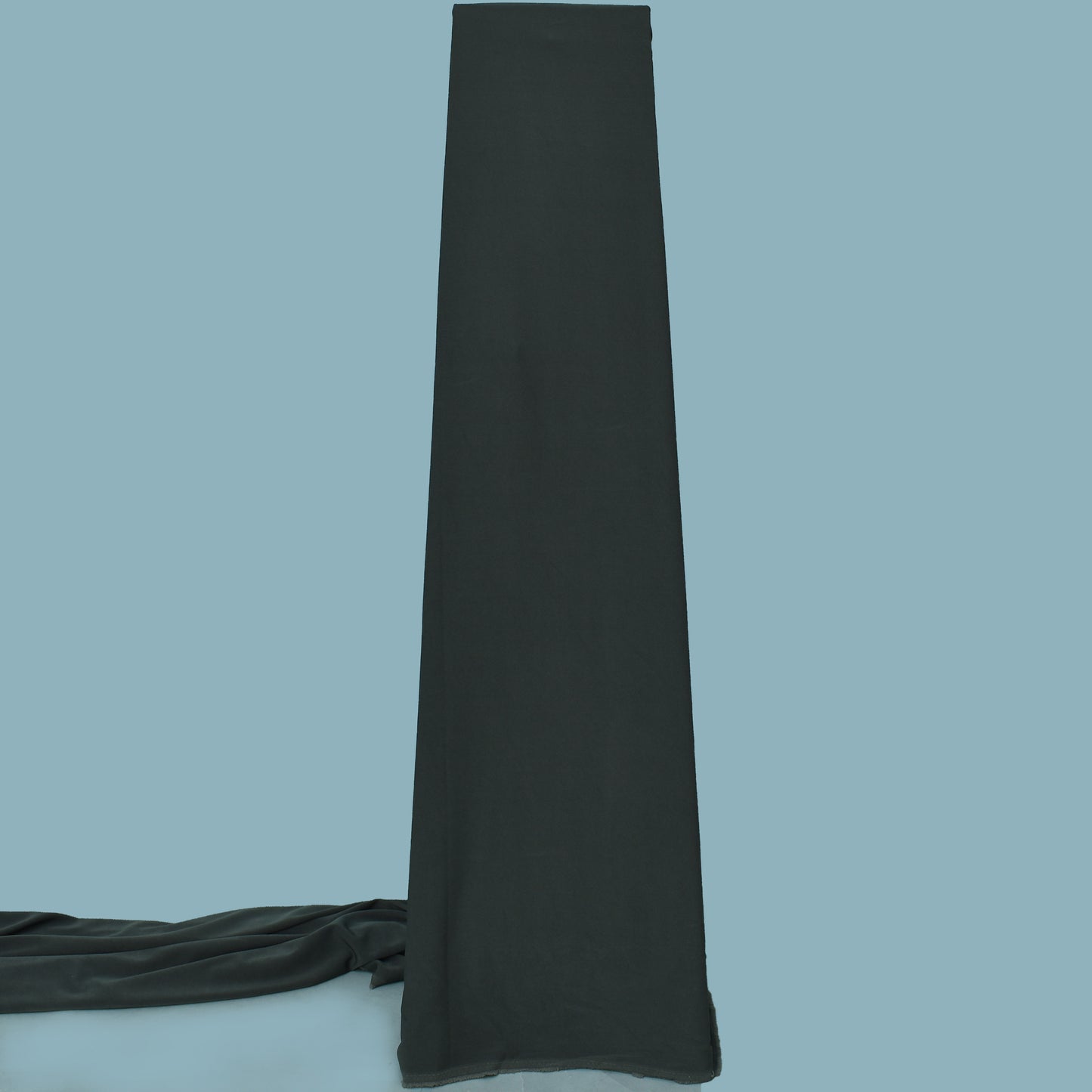 Iron Grey Solid Color Banana Crepe Fabric