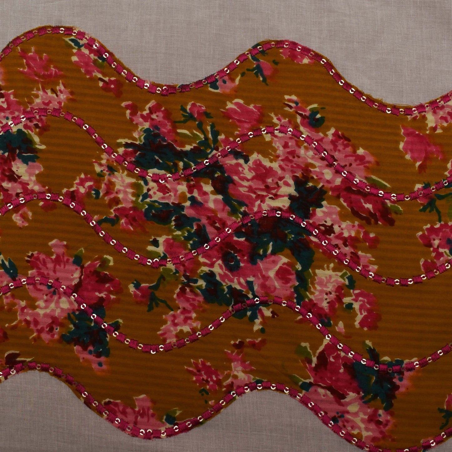 Multi Colored Kora Cotton Plazo Fabric