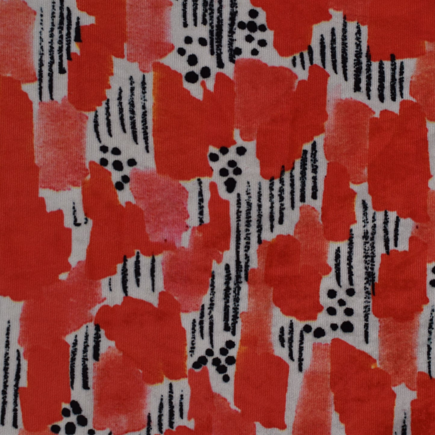 Multicolor Velvet Print Fabric