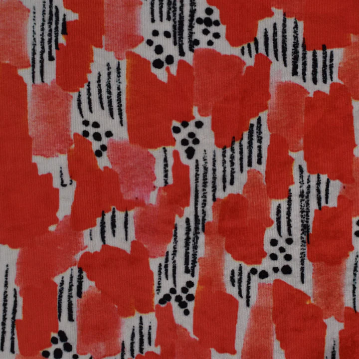 Multicolor Velvet Print Fabric (Cut Pieces 3Mtr)