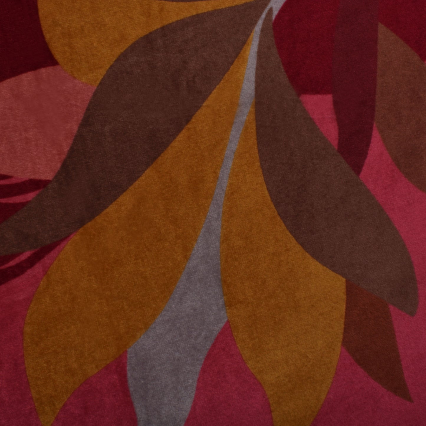 Multicolor Velvet Print Fabric