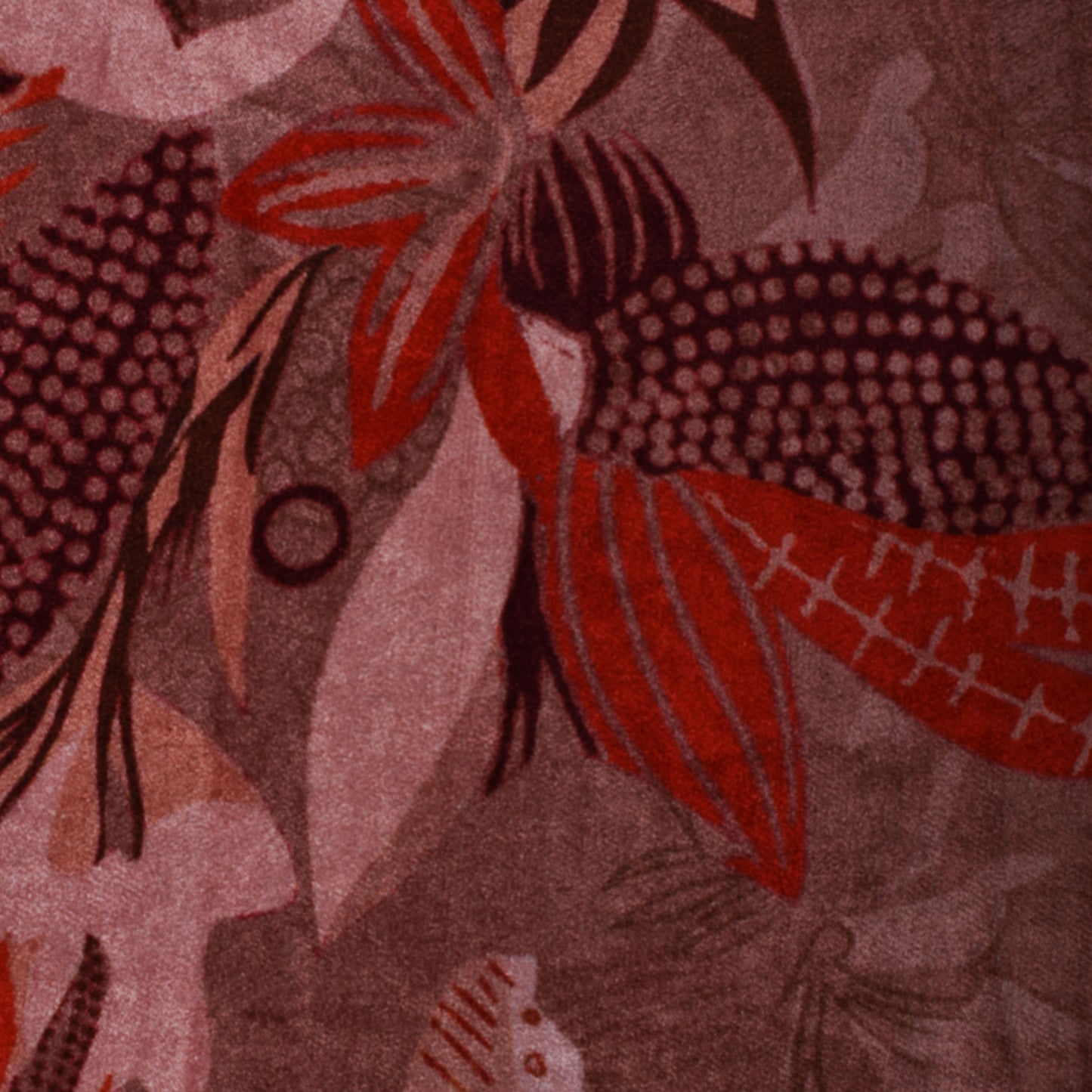 Multicolor Velvet Print Fabric