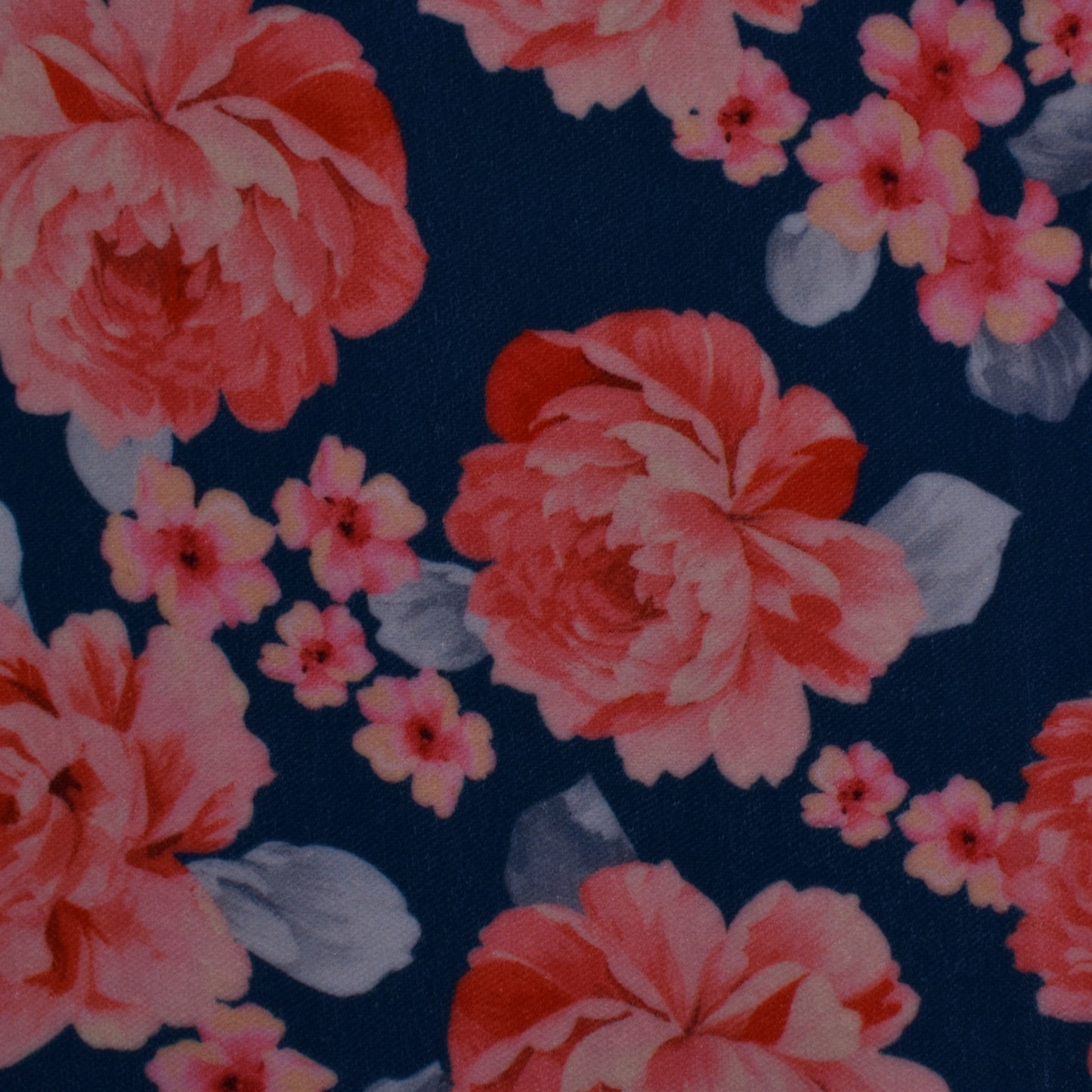 Multicolor Velvet Print Fabric