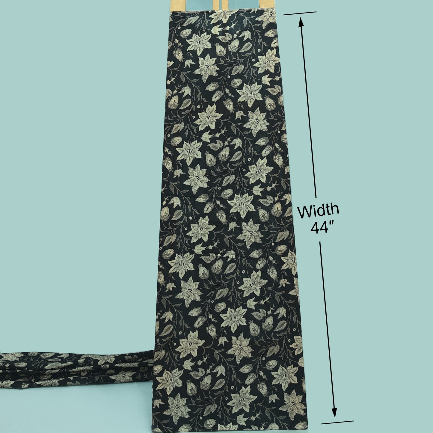 Floral Slub Silk Hydra Print Fabric