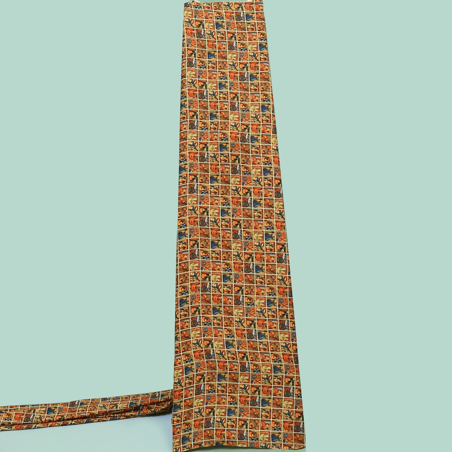 Multicolor Twill Silk Print Fabric