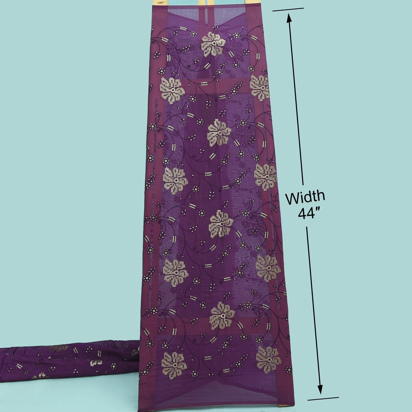 Chanderi Embroidery Fabric