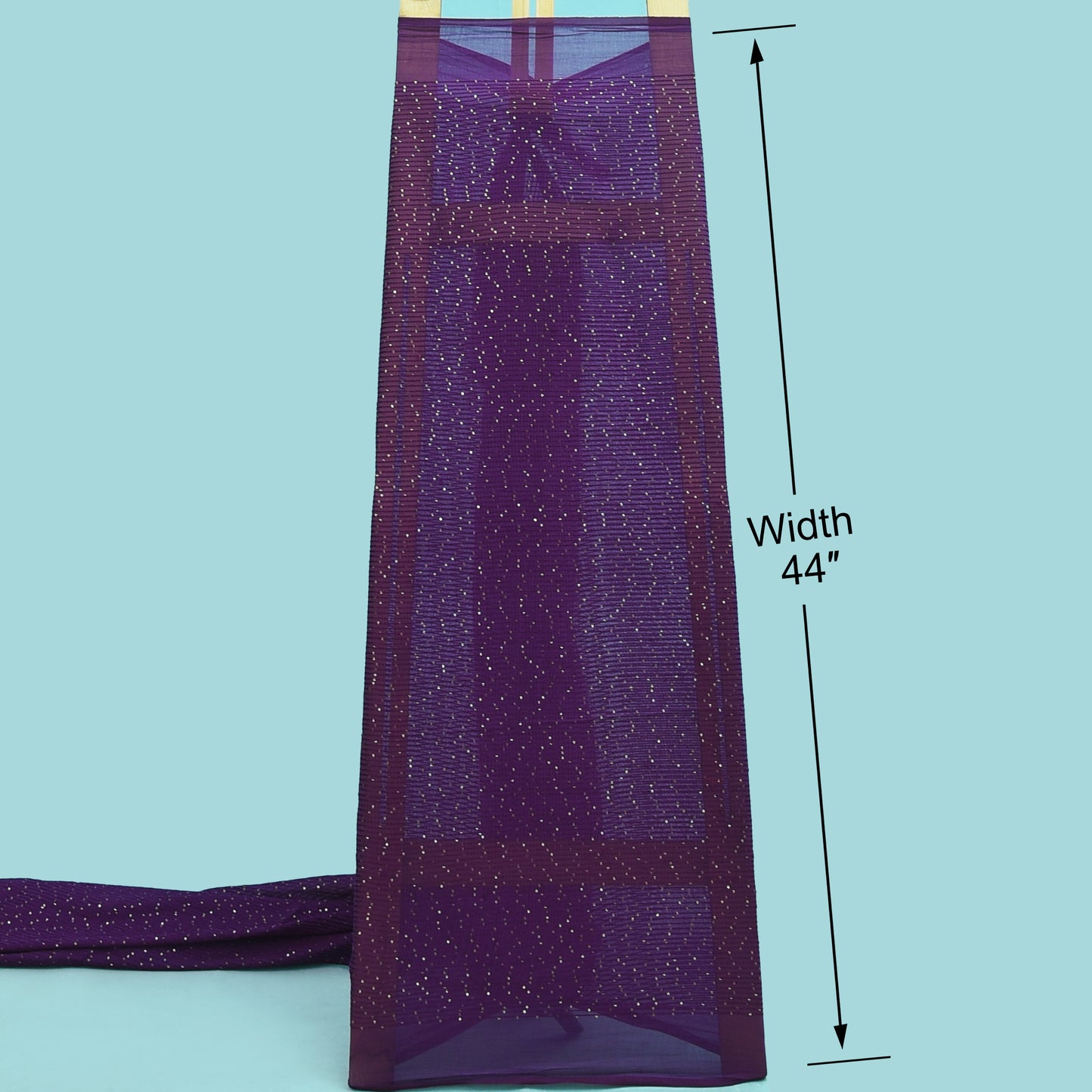 Chanderi stripe Embroidery Fabric