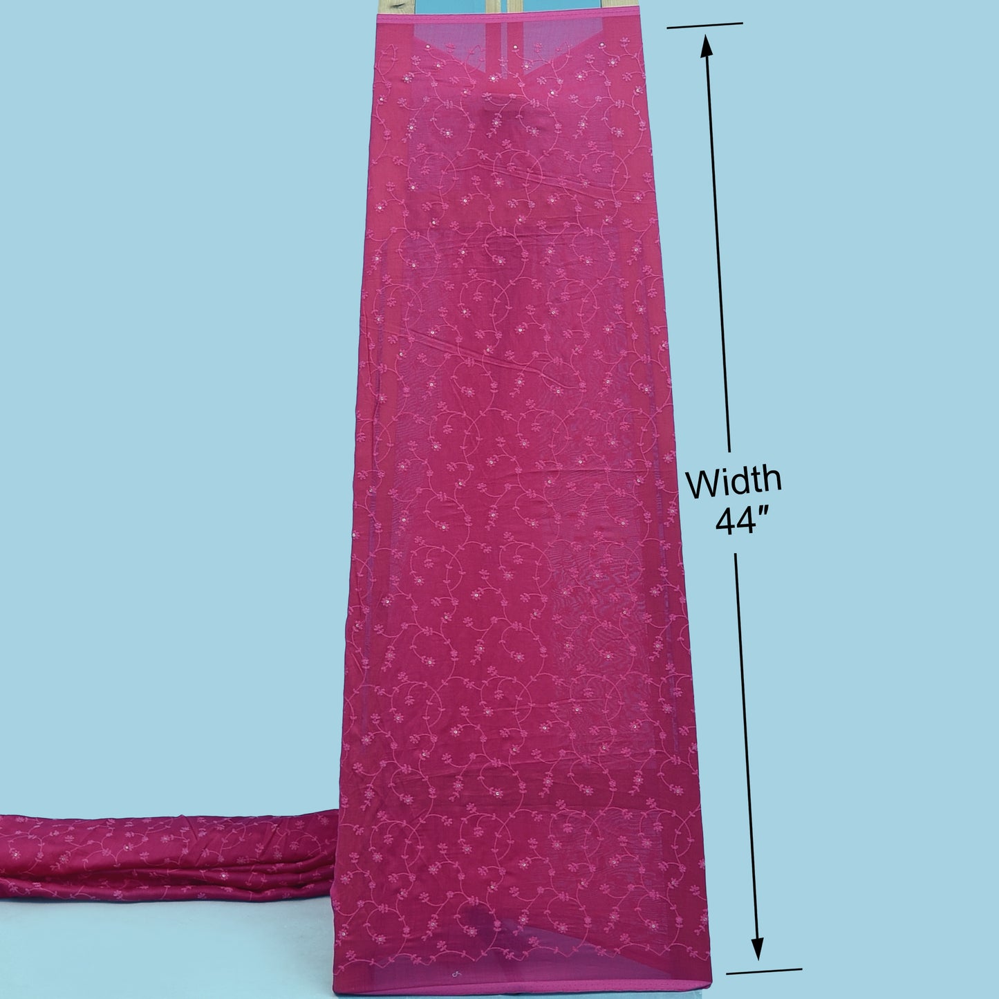 Chanderi Embroidery Fabric