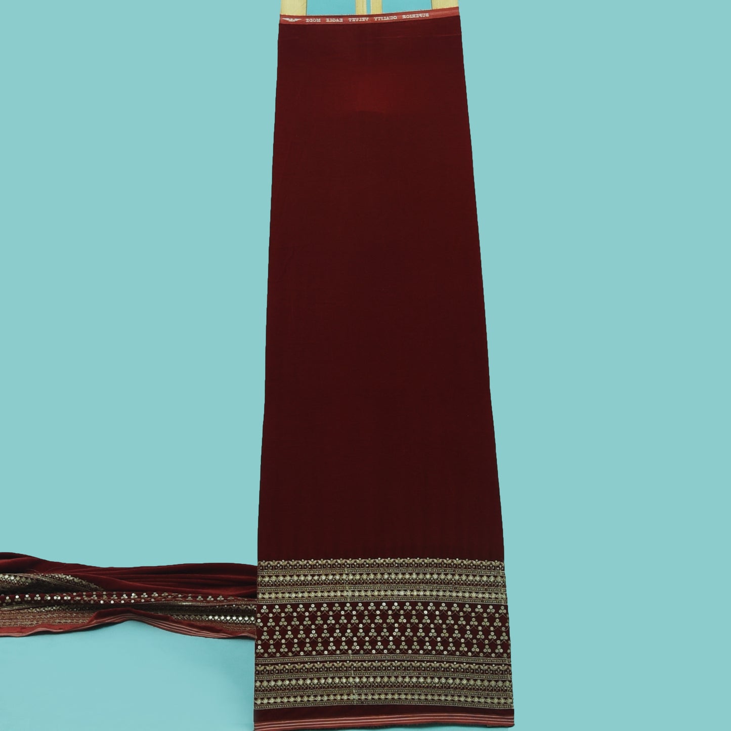 Rani Color Velvet Embroidery Fabric