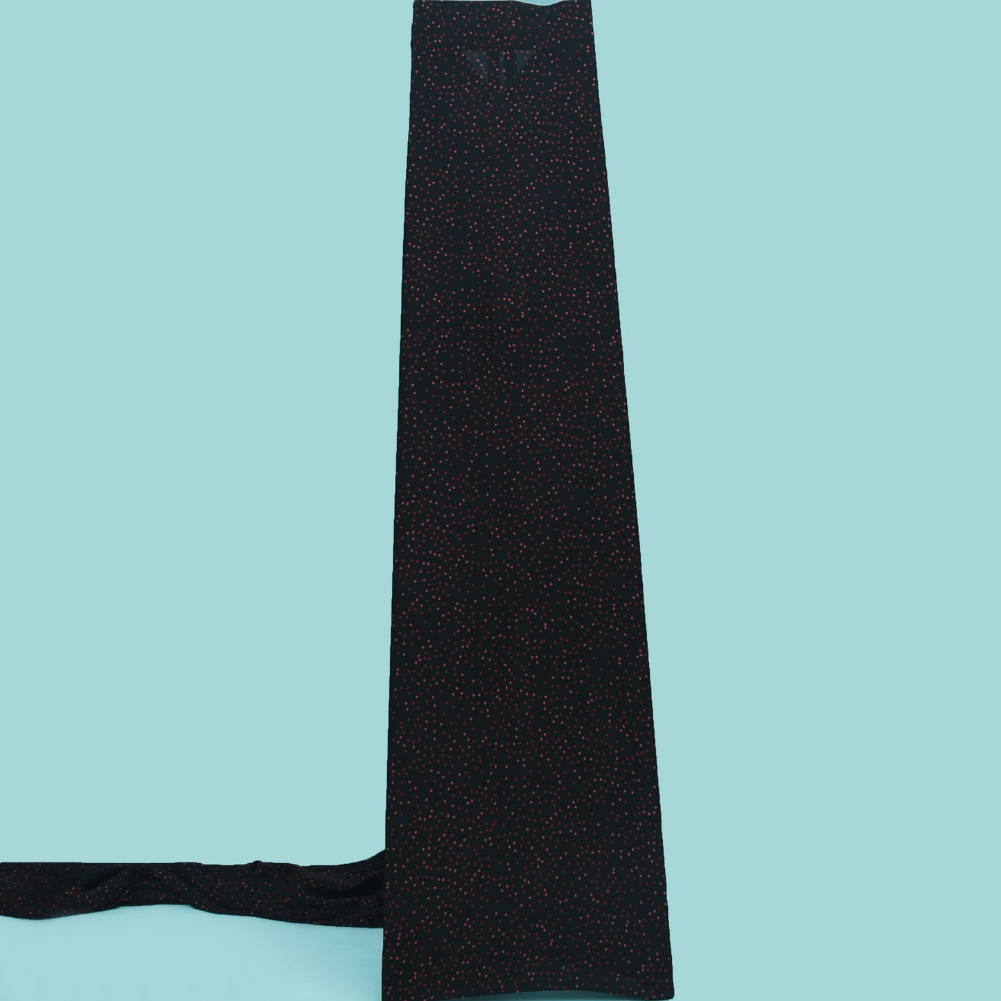 Black Color Armani Satin Print Fabric