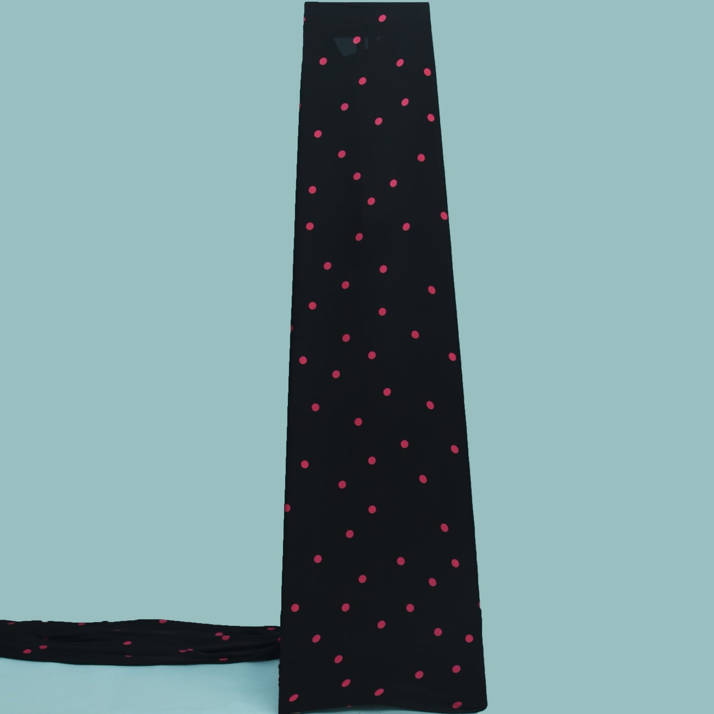 Black Color Armani Satin Print Fabric