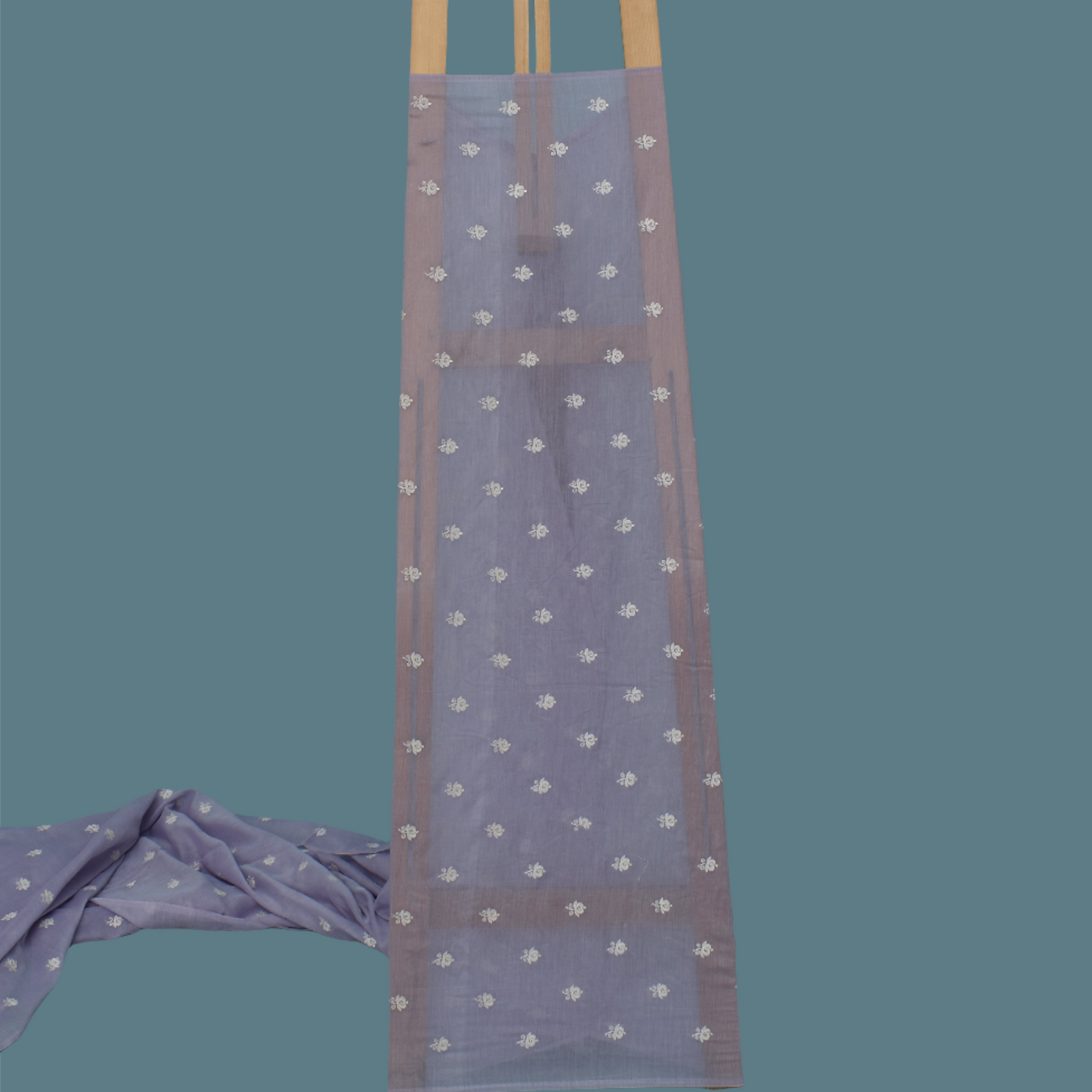 Move Color Chanderi Booti Fabric