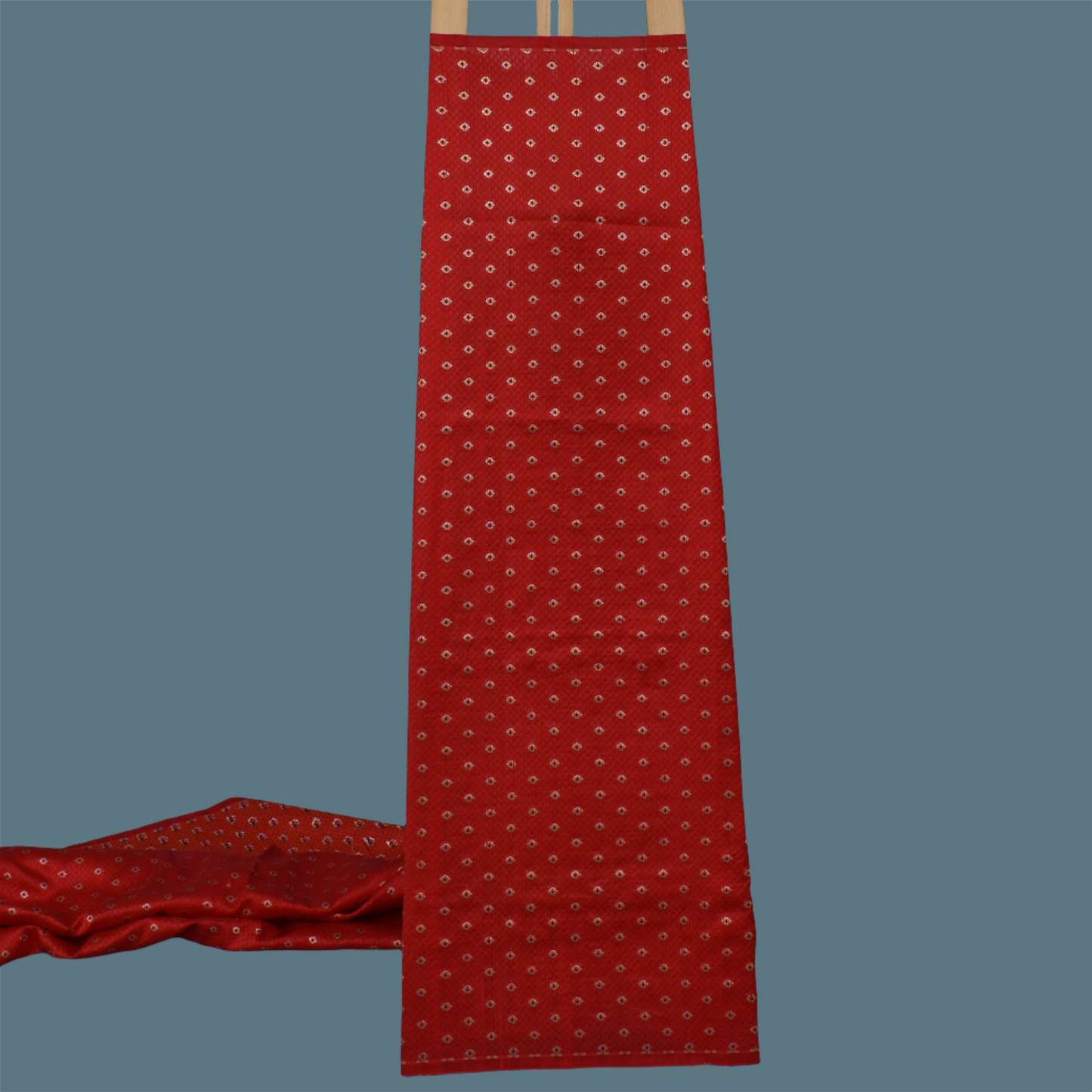 Red Color Brocade Fabric