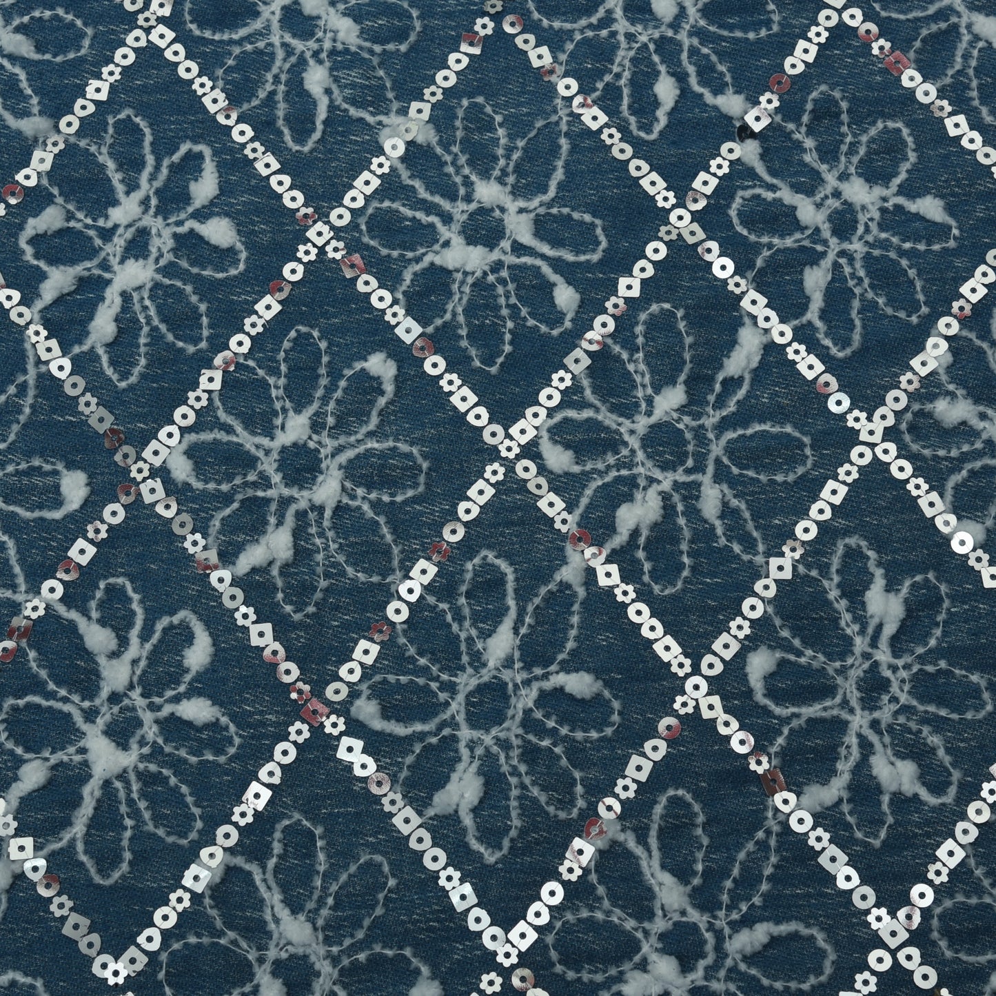 Heavy Denim Embroidery Fabric