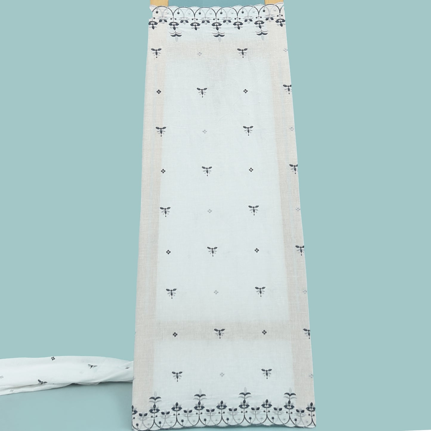 Floral Cotton Embroidery Fabric