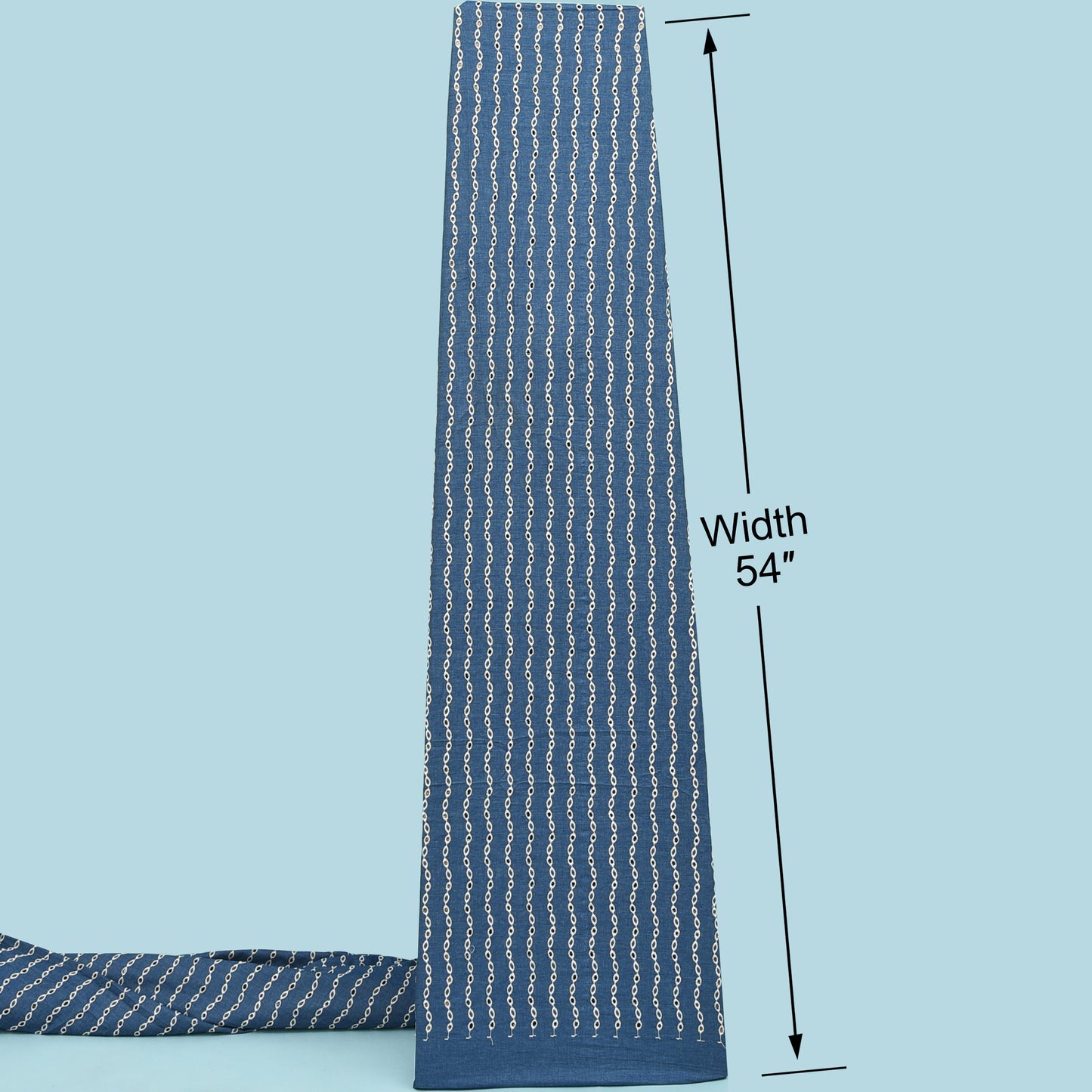 Denim Embroidery Fabric