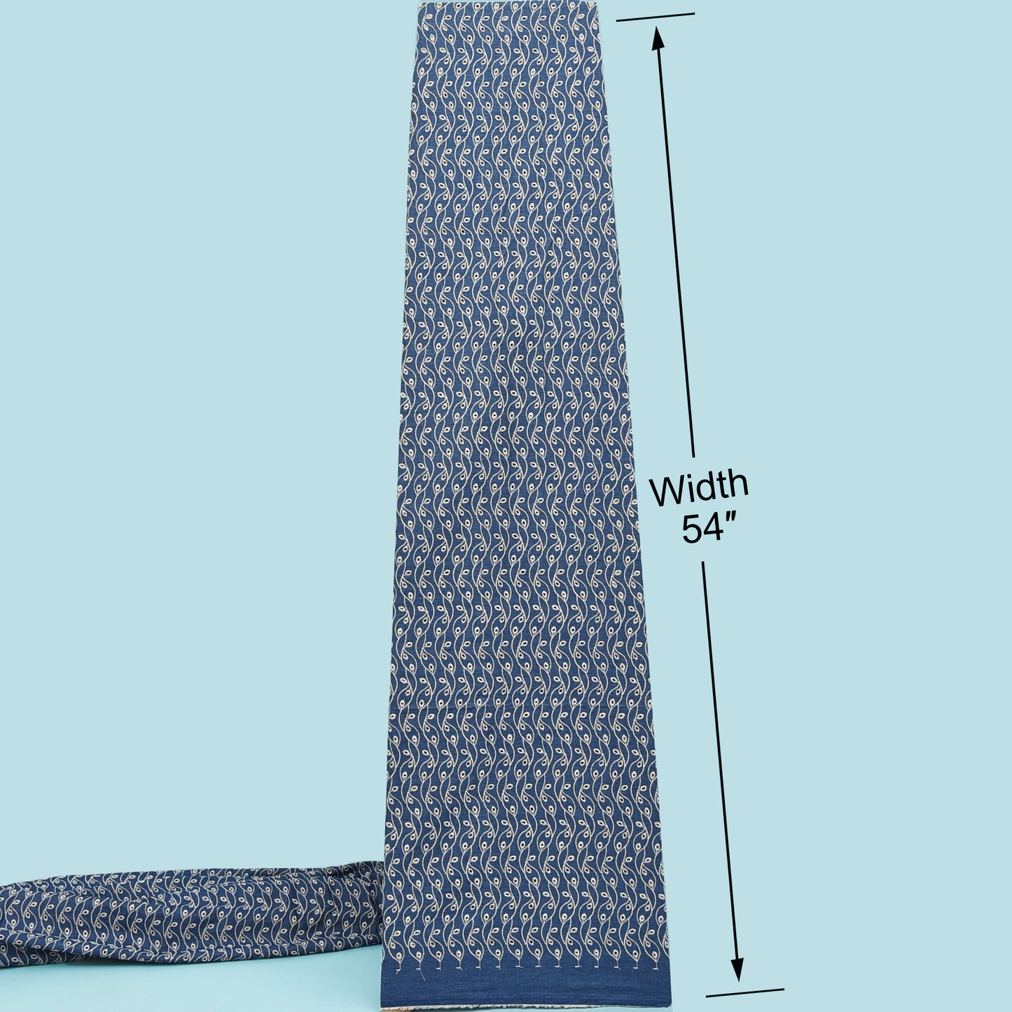 Denim Embroidery Fabric