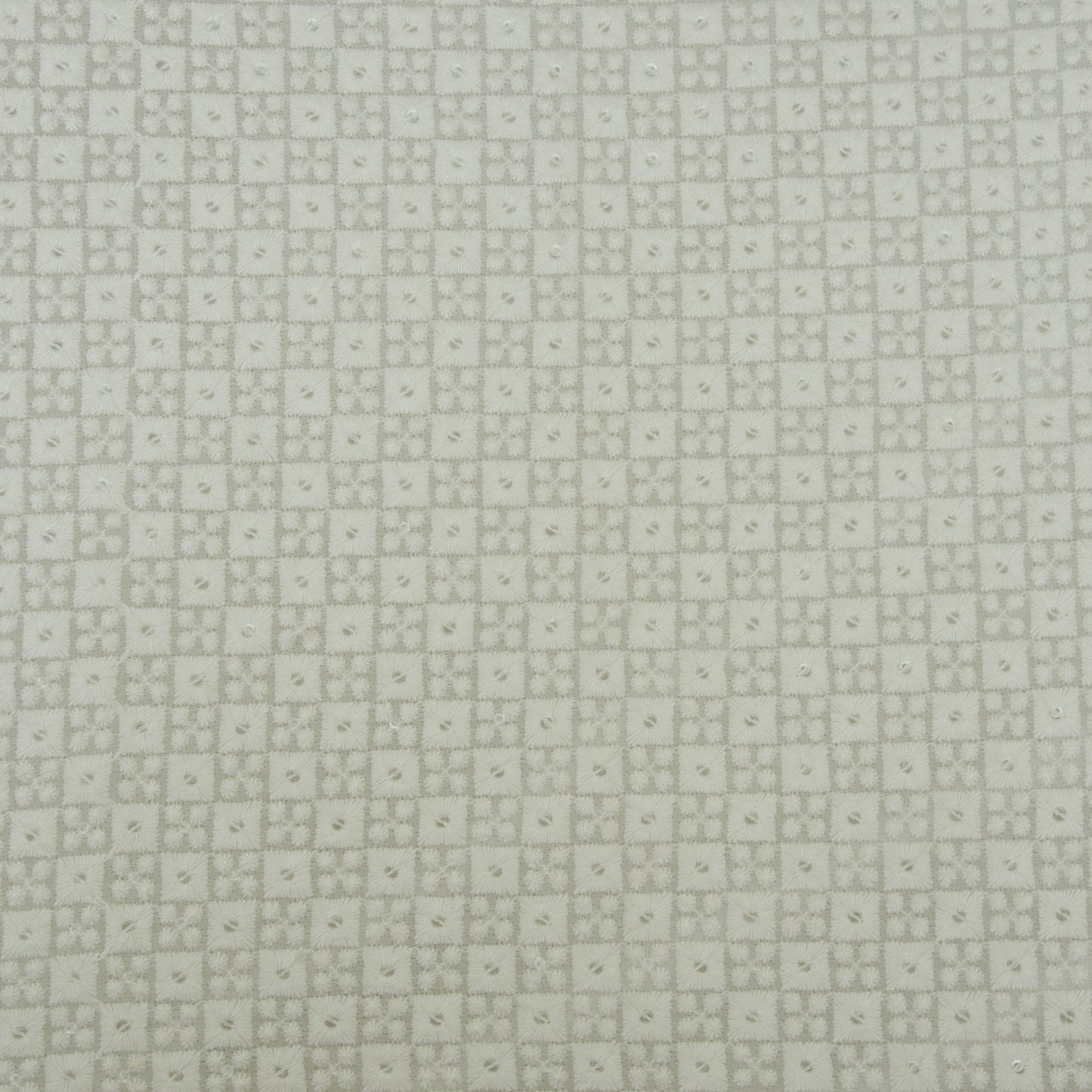 White Color Georgette Embroidery Fabric
