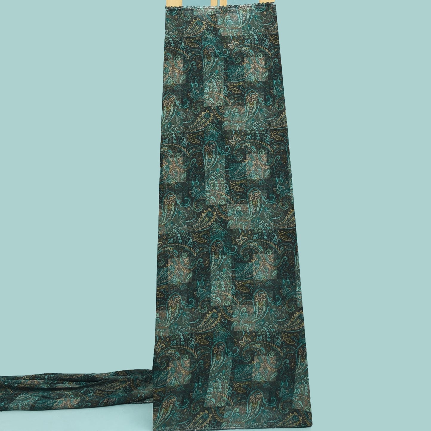 Multicolor Digital Muslin Print Fabric