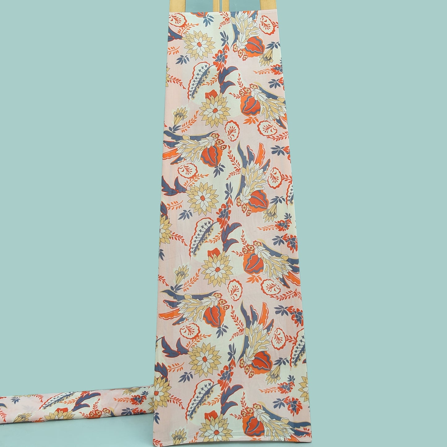 Multicolor Digital Muslin Print Fabric