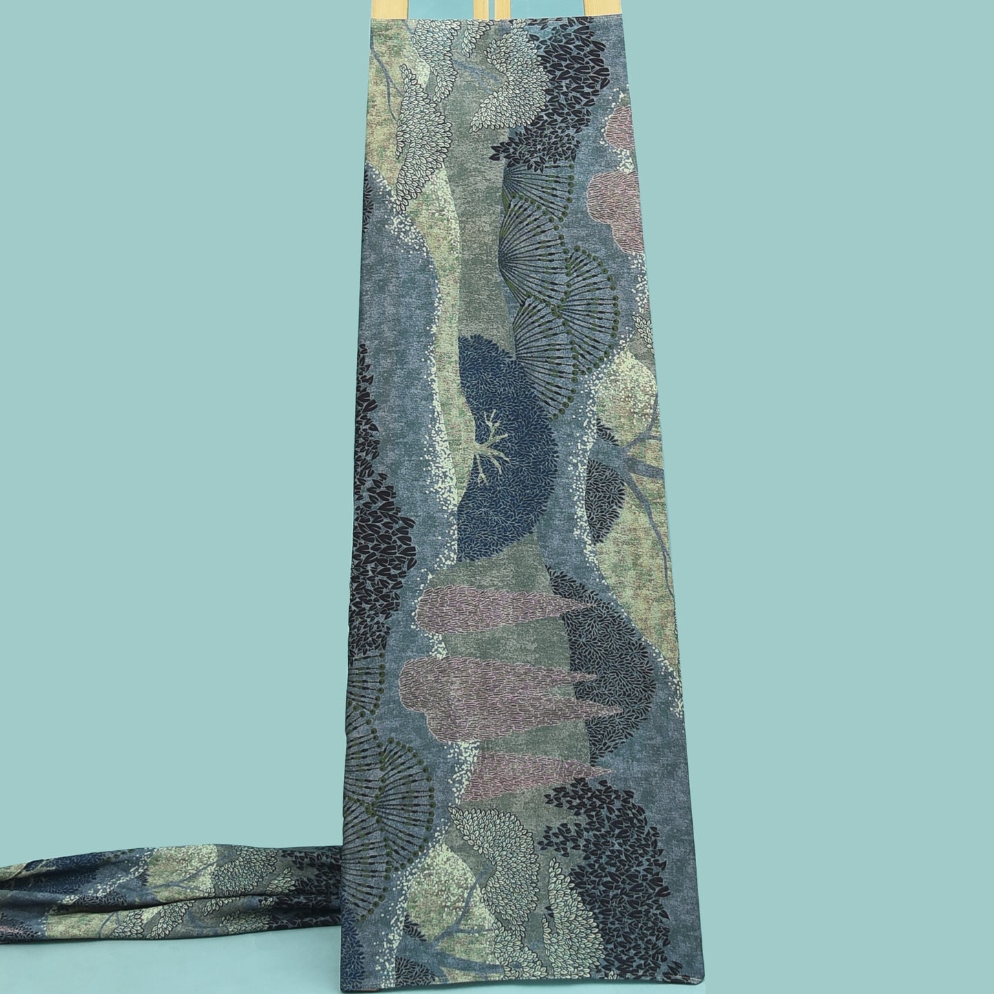 Multicolor Digital Muslin Print Fabric