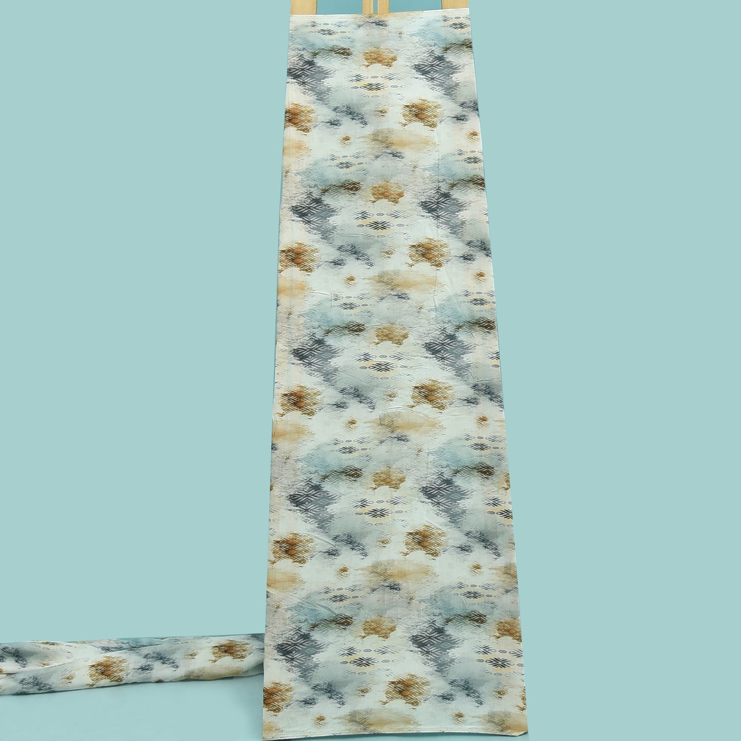 Multicolor Digital Muslin Print Fabric