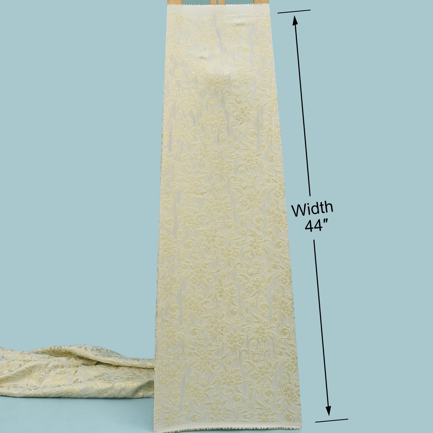 Dyeable Dola Zari Jacquard Fabric