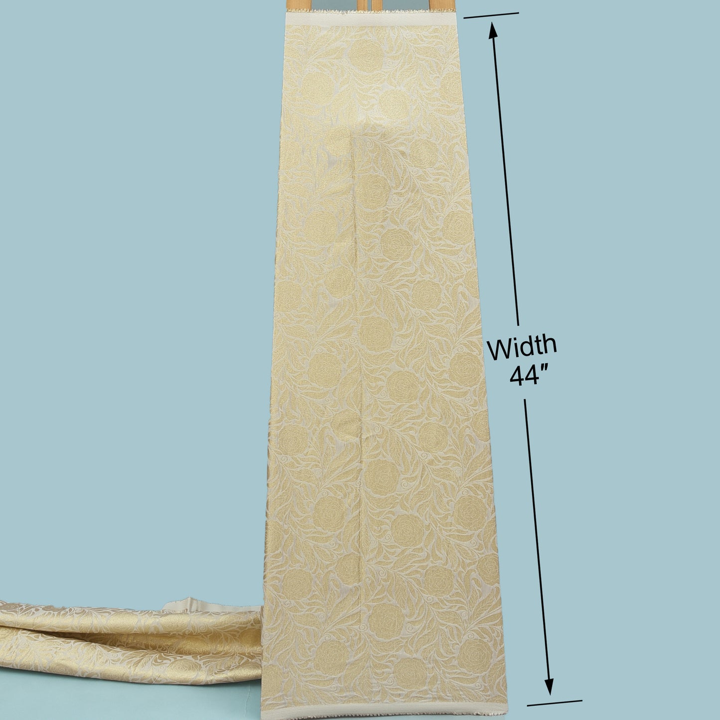 Dyeable Dola Zari Jacquard Fabric