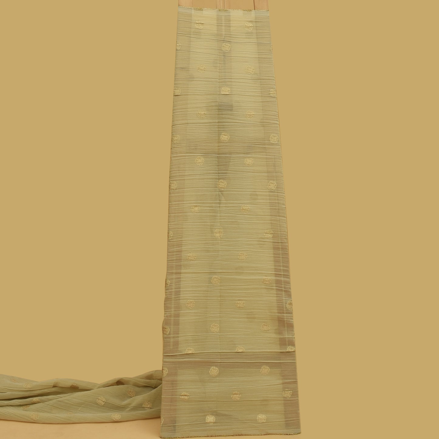 Colored Crush Tissue Booti Fabric