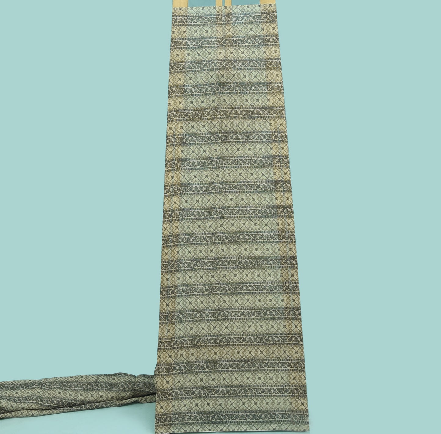 Floral Stripe Linen Print Fabric