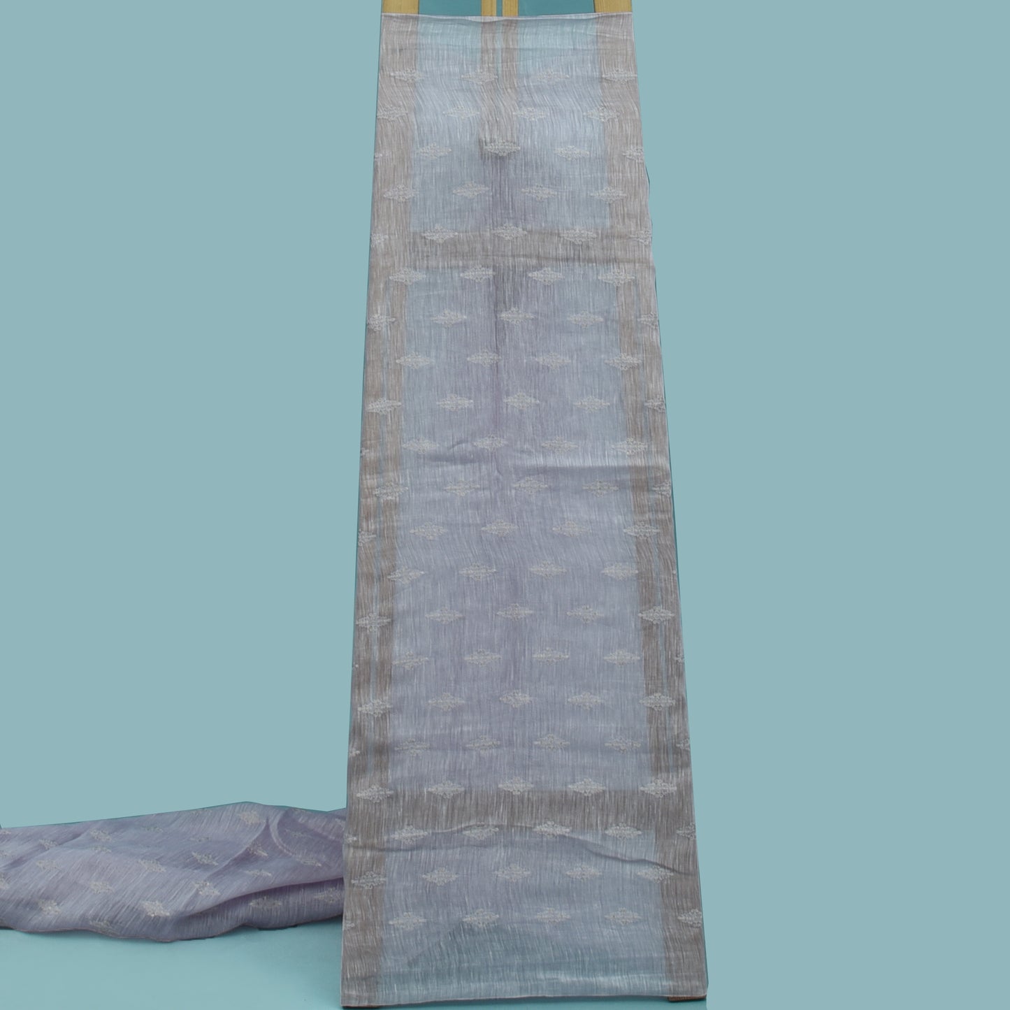 Move Color Noil Silk Embroidery Fabric