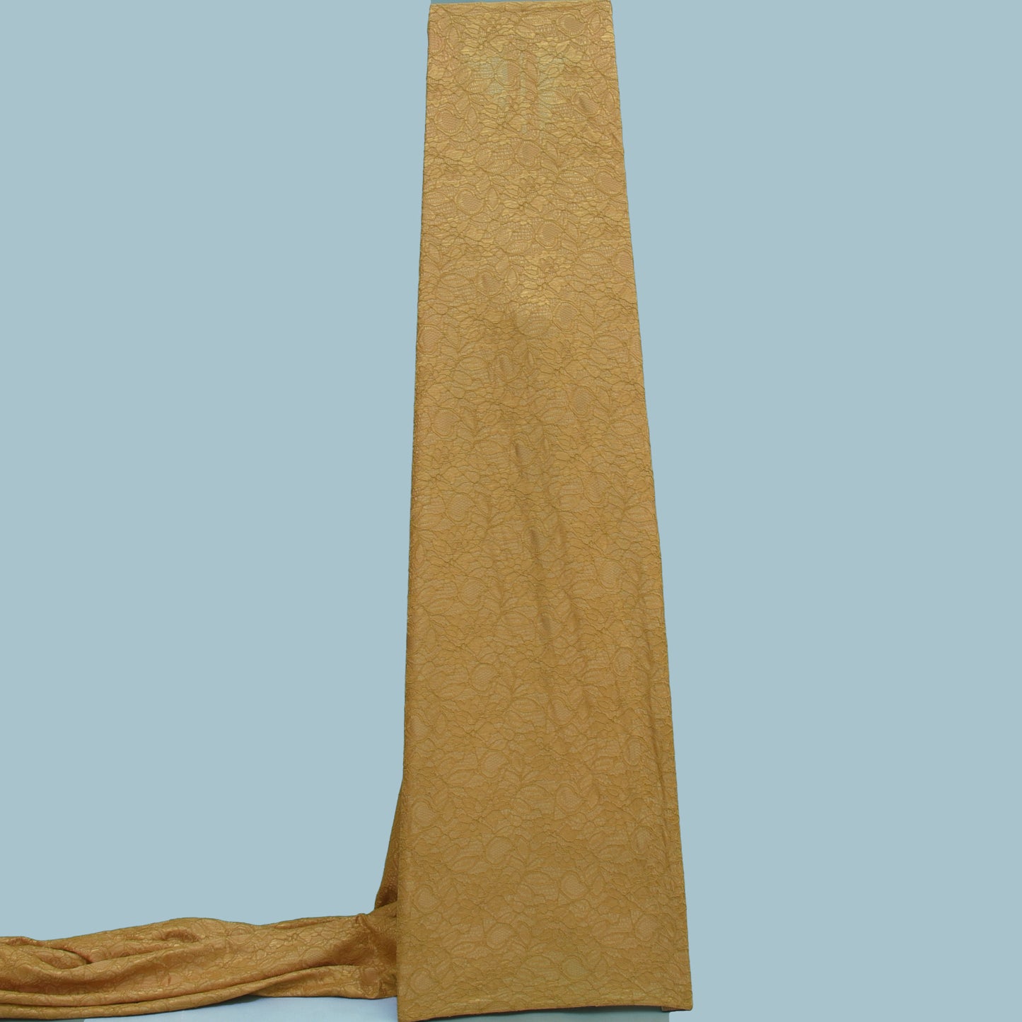 Dark Beige Color Chantilly Lace Fabric