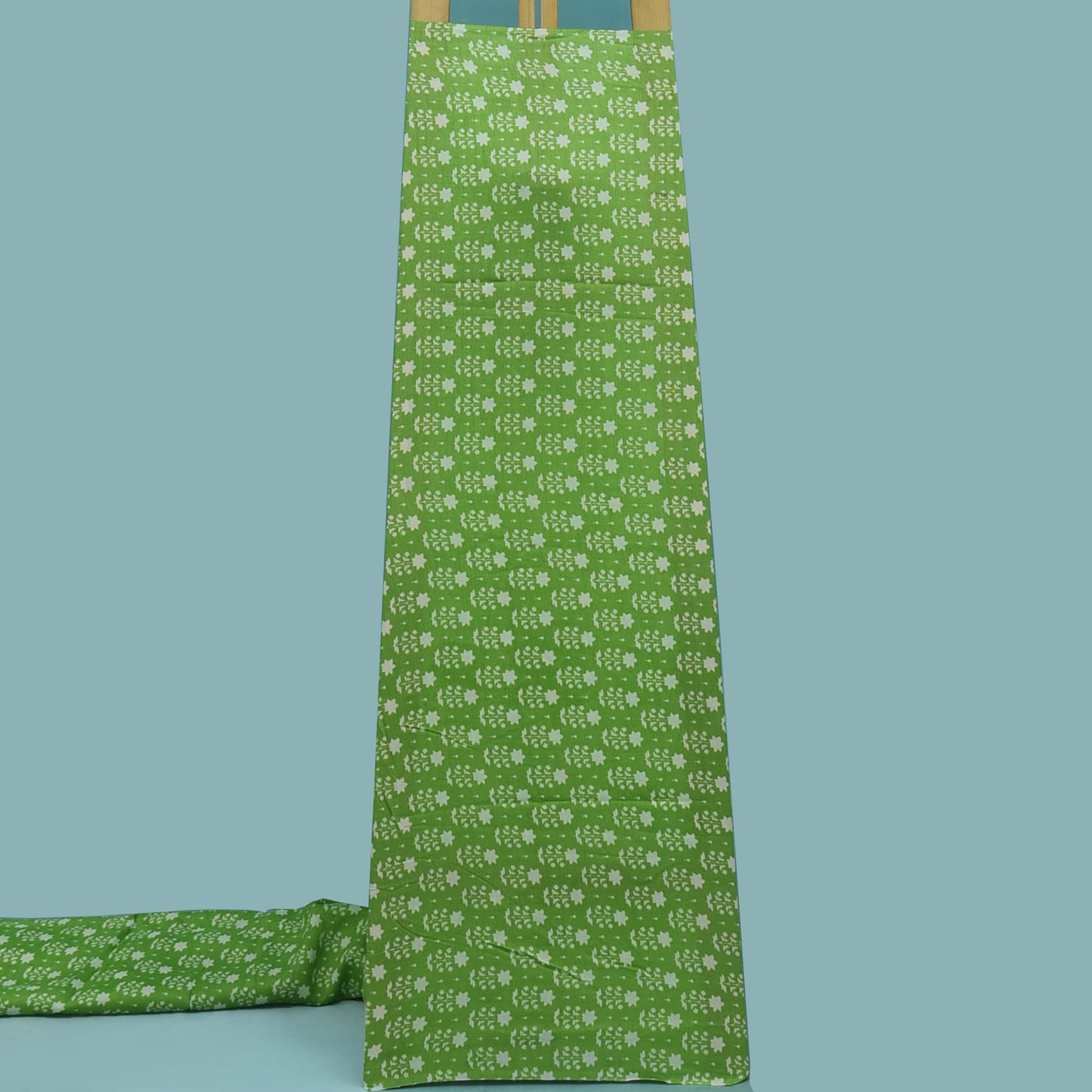 Multicolor Slub Chanderi Print Fabric