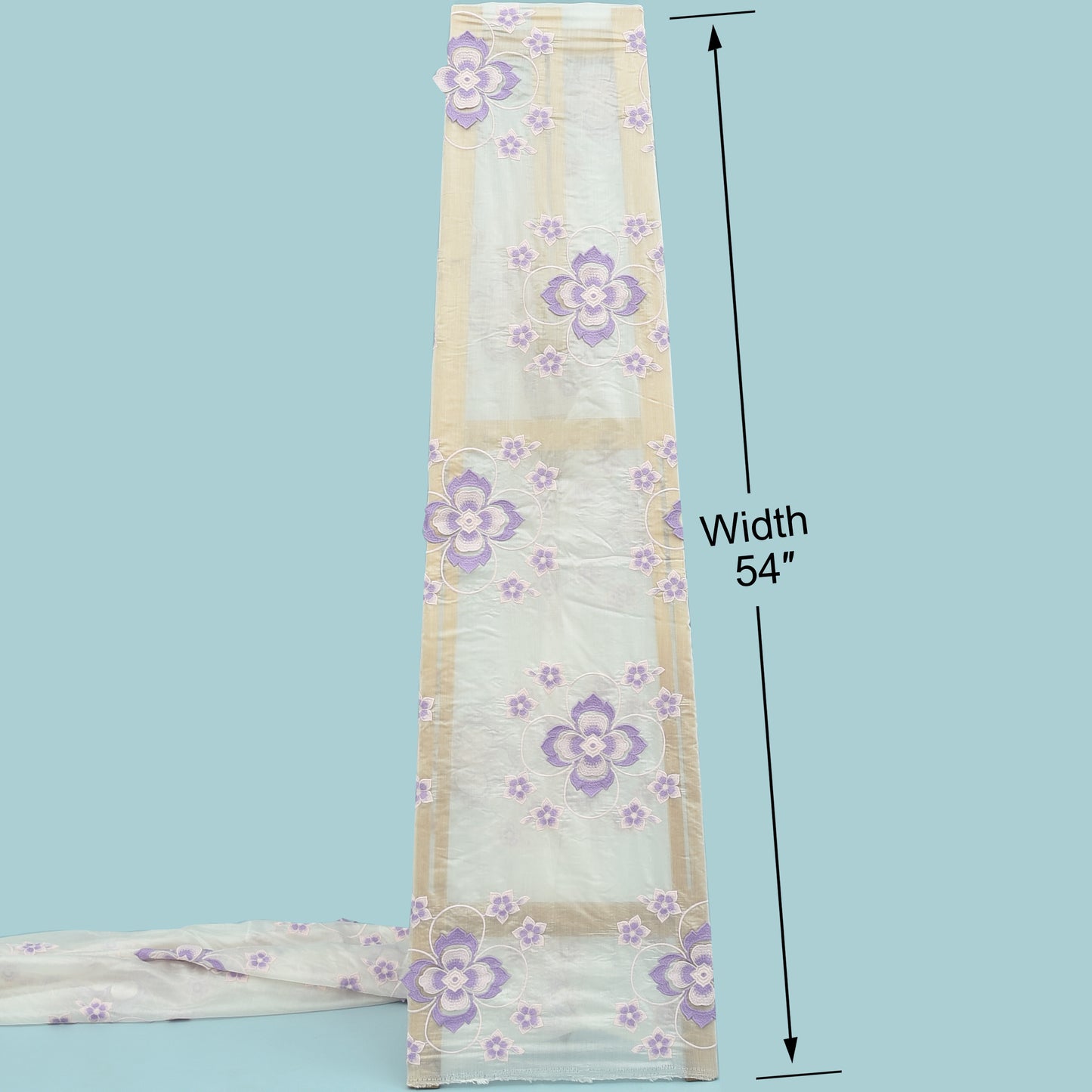 Chanderi Embroidery Fabric