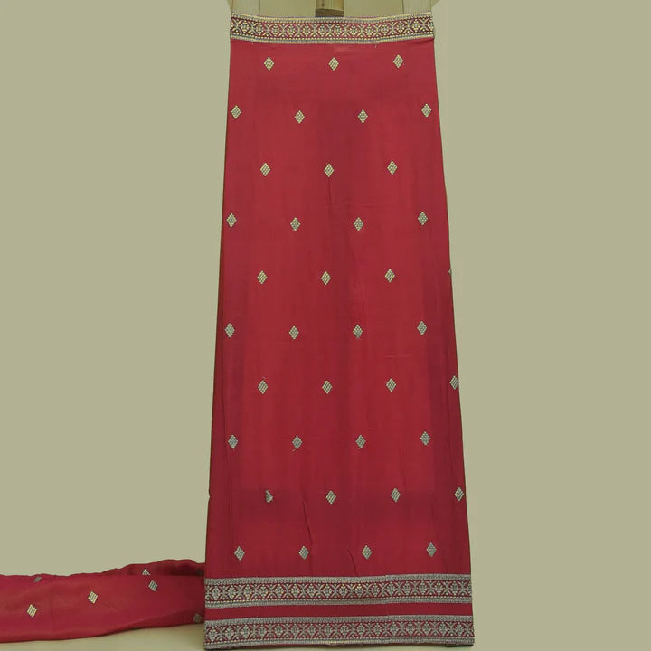 Tissue Embroidery Fabric (Cut Pieces 4Mtr)