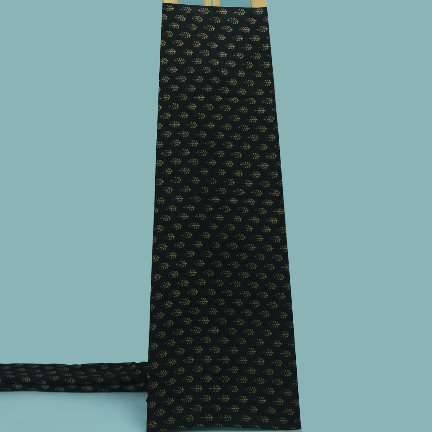 Multicolor Slub Chanderi Print Fabric