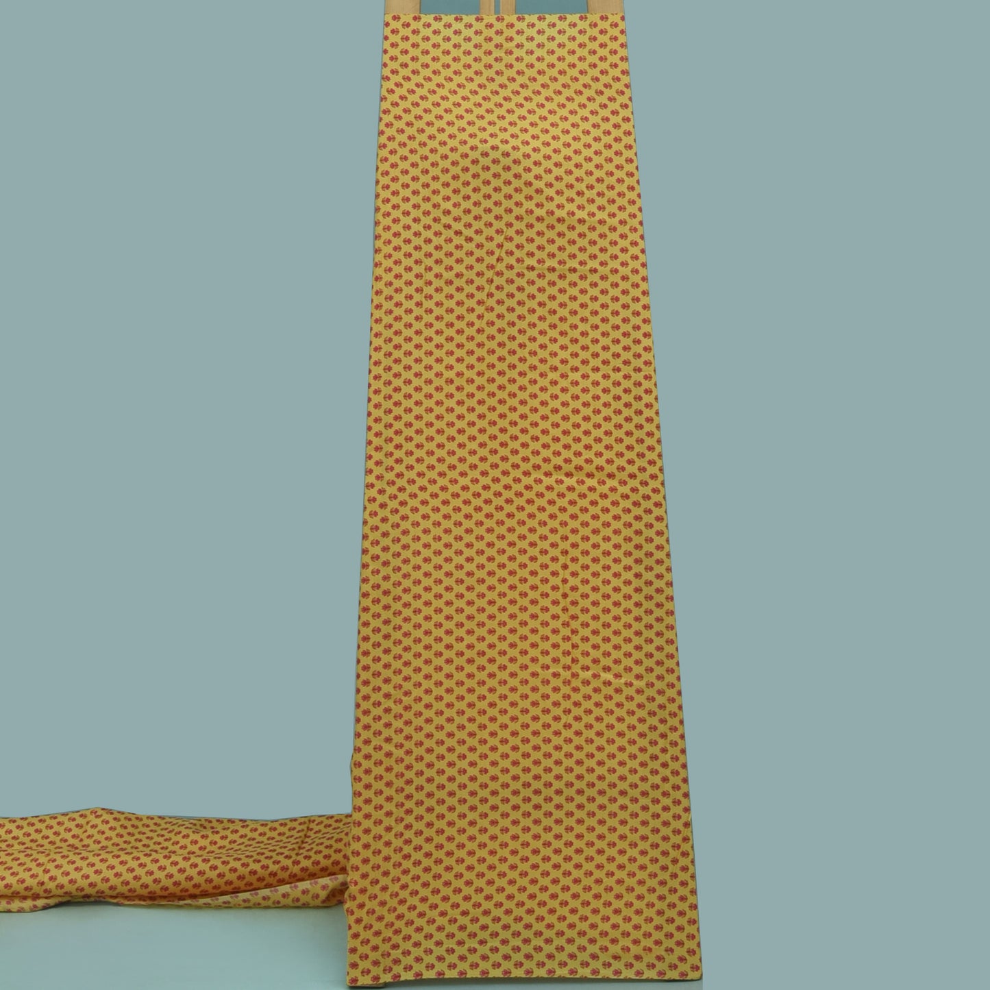 Multicolor Slub Chanderi Print Fabric