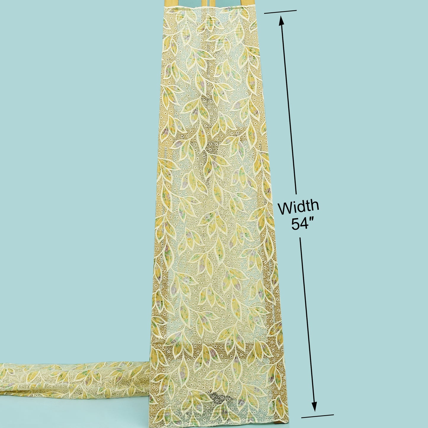 Georgette Patch Print Embroidery Fabric