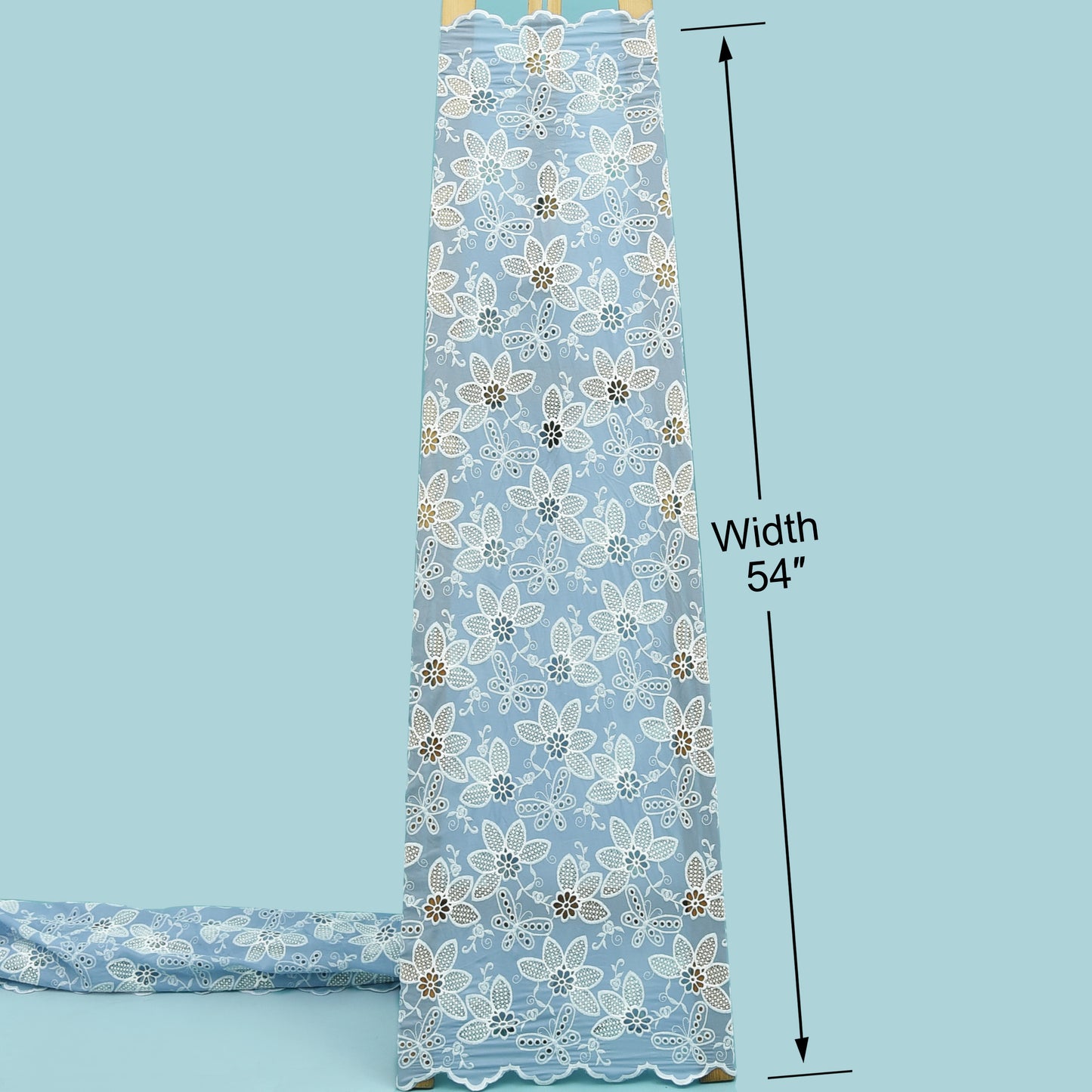 Crepe Embroidery Fabric